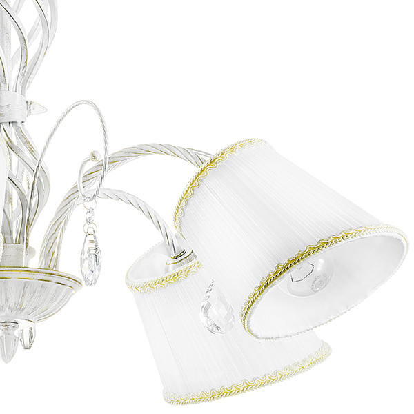 Подвесная люстра Lightstar Esedra 5*E27 ANTIC WHITE