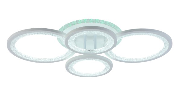 Светодиодная люстра 8448/4 WHT 96W+7W RGB