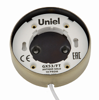 **Светильник накладной Uniel GX53/FT Antique Gold 10 Prom античное золото