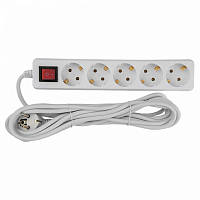 Удлинитель бытовой 5гн., 7м, з/к, кнопка, GES-16-3x100-5-7m-S General