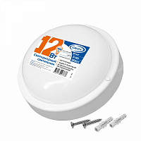 Светильник ЖКХ светод. круглый 12Вт IONICH ILED-SMD2835-СПП-12-970-230-6.5-IP65-R (CV2001)