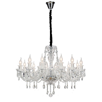 Подвесная люстра Favourite Lawanda 2022-12P D810хH620/1620 12*E14 хром
