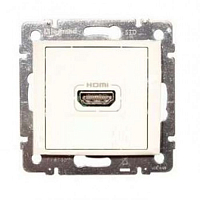 Механизм розетки HDMI 1-м СП Valena бел. Leg