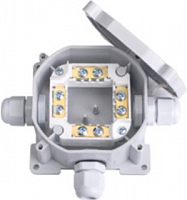 Коробка монтажная с клеммными колодками при открытой разводке 3 ввода IP67 d75,5, h44,5мм, КМ-248