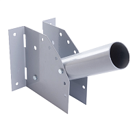 Кронштейн для уличного светильника с переменным углом 230х150х120 d48mm серый ДС-1