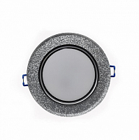 Светильник круглый серебряный блеск с подсветкой GCL-GX53-H38-BL-5 General