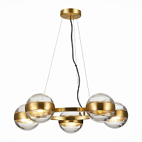 Подвесная люстра ST Luce Bala SL1156.303.05 латунь/прозрачный 5*G9