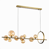 Светильник подвесной ST Luce Бронза/Коньячный 1*5WG4+10 4000К