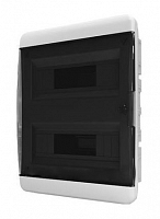 Щит встраиваемый ЩРВ-П-24 мод. прозр. черн. дверь IP41 Tekfor BVK40-24-1