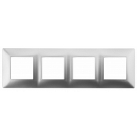 Рамка 4-м Elegance 14-5004-03 алюм. ЭРА