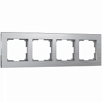 Рамка на 4 поста WL11-Frame-04 / W0041706 (1/10/40) WERKEL Aluminium (алюминий) a050953