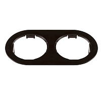 Рамка DOMINO Double ROUND MR16 черный (в комплекте) DOMINO Double ROUND