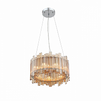 Подвесная люстра ST Luce Versita хром/янтарный G9 9х5W