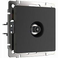 Розетка ТВ оконечная черный матовый Werkel WL08-TV W1183008 4690389157028 a051612