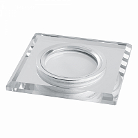 Светильник встр с белой LED подсветкой Feron CD8150 потолочный MR16 G5.3 белый 15LED*2835 SMD 4000K