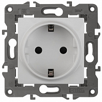 Механизм розетки 1-м СП Elegance 16А IP20 16AX 250В 2P+E 14-2101-01 Schuko бел. ЭРА