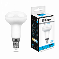 Лампа светодиодная Feron LB-450 R50 E14 7W 6400K 230V