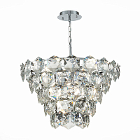 *Подвесная люстра ST Luce Viterbo SL1631.103.09 9*E14 хром/прозрачный