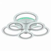 Люстра светодиодная ProfitLight 8003/3+3 WHT A 108W+8W RGB 3000-6000K 8100 lm пульт