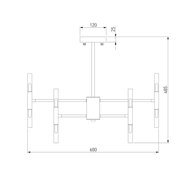 Подвесная люстра Bogates Bastone 345 Smart 24*G4