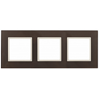 Рамка 3-м Elegance 14-5103-31 стекло, мокко+сл. кость ЭРА