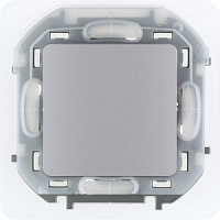 Механизм переключателя 1-кл Inspiria 10А IP44 250В 10AX алюм. Legrand