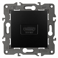 Механизм розетки HDMI Elegance 14-3114-05 антрацит ЭРА
