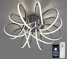 Управляемая светодиодная люстра LIANA MUSE 105W R-APP-560x235-CHROME/WHITE-220-IP20