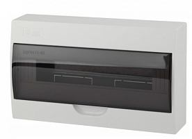 Корпус пластиковый навесной ЭРА SIMPLE ЩРН-П-18 IP41 без шин прозрачная крышка белый