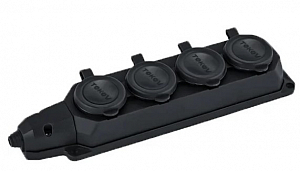 Колодка удлинителя 4-м 16А с заземл. каучук TOKOV ELECTRIC TKE-C05-KK4-Z