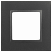 Рамка 1-м Elegance 14-5011-05 Classic, антрацит. ЭРА