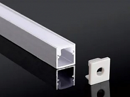 Профиль накладной алюминиевый  4L-1010-S ANOD+OPAL