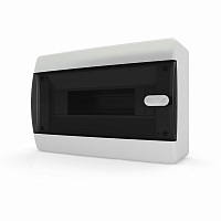 Щит навесной ЩРН-П-12 мод. прозр. черн. дверь IP41 Tekfor CNK40-12-1