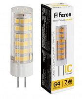 Лампа светодиодная Feron LB-433 G4 7W 2700K 230V