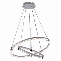 Подвесная светодиодная люстра ProfitLight 6097/2 WHT+CHR 112W
