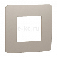 *Рамка 1-м UNICA STUDIO песочн./беж. SchE