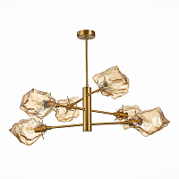 *Люстра ST Luce Portici SL1175.302.06 латунь/янтарный E14 6х40W