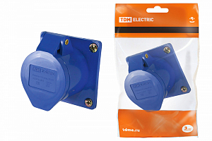 *Розетка 423 скрытая 2Р+РЕ 32А 220В IP44 TDM