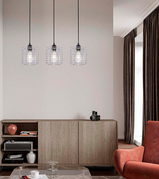 Подвесной светильник Escada Grid 10190/3S Chrome