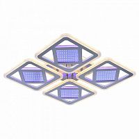 Люстра светодиодная Profit Light 8012/4 NKL 142W+64W BL+YL 3000-6000K пульт
