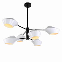 Люстра подвесная Lumina Deco Romina LDP 6037-6 WT+BK