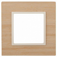 Рамка на 1-м Elegance 14-5301-11 дерево, клён+сл.кость, ЭРА