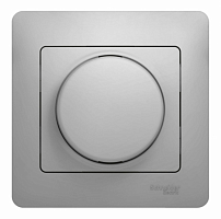 Светорегулятор (диммер) СП Glossa 300Вт поворот. в сборе алюм. SE