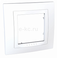 *Рамка 1-м Unica бел. SchE