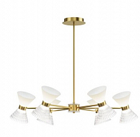 Светильник подвесной ST-Luce латунь/прозрачный, белый, латунь G9 LED 12*5W SL2004.303.12