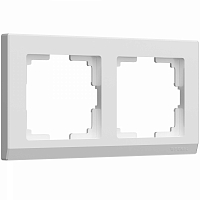 Рамка на 2 поста WL04-Frame-02-white WERKEL Stark W0021801