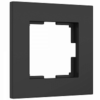 Рамка пластик 1 пост WERKEL Slab W0012908 черный матовый