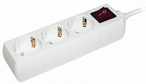 Удлинитель 3х5м с заземл. 16А IP20 У03К ПВС 3х1 с выкл. IEK
