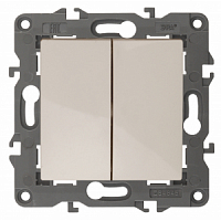 Механизм переключателя 2-кл. СП Elegance 10А IP20 250В 10AX 14-1106-02 сл.кость ЭРА