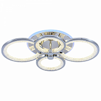 Люстра светодиодная Profit Light 8002/4 CHR 100W+8W RGB 3000-6000K пульт